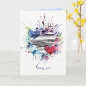 Snowman Avec Cadeaux En Carte Aquarelle (Fleur jaune)