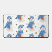 Snowman avec casquette bleu et écharpe (Recto)