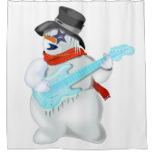 Snowman avec Guitare Funny Douche rideau (Devant)