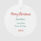 Snowman avec Red Bird Wreath Kids (dos)