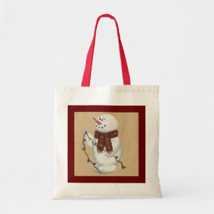 Snowman Avec Sac fourre-tout Lumière