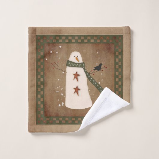 Snowman Avec Serviette Crow Set (Gant de toilette)