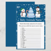 Snowman Baby Baby Animal Name Game (Voorkant / Achterkant)