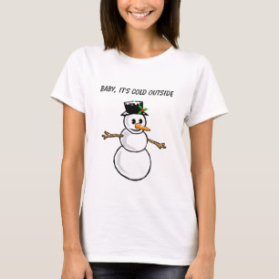 Snowman - Baby Het is koud buiten T-shirt