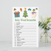 Snowman Baby word scramble game (Staand voorkant)