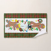 snowman bad handdoek (Handdoek)