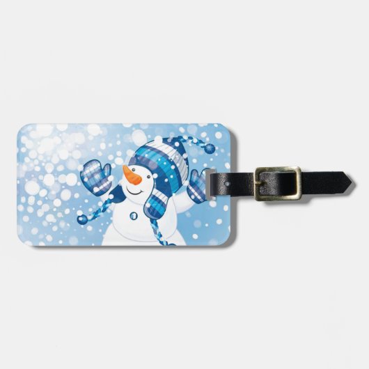 Snowman Bagagelabel (Voorkant horizontaal)