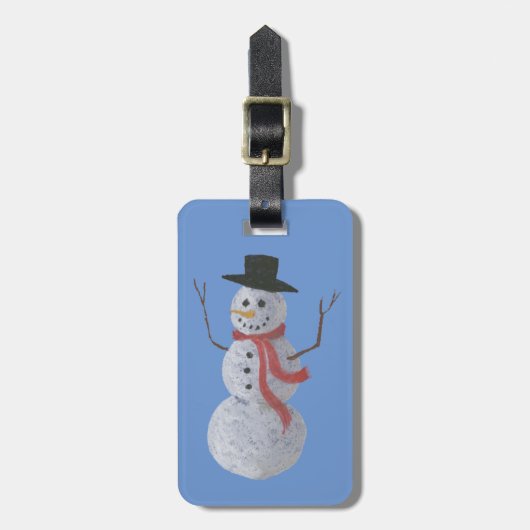 Snowman Bagagelabel (Voorkant verticaal)