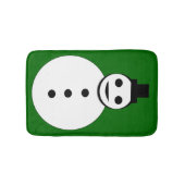 Snowman Bath Mat glimlachen (Voorkant)