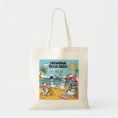 Snowman Beach Bash Tote Bag (Voorkant)