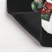 Snowman Beanie Coffee Latte Ginggerbread Merry Chr Muismat (Hoek)