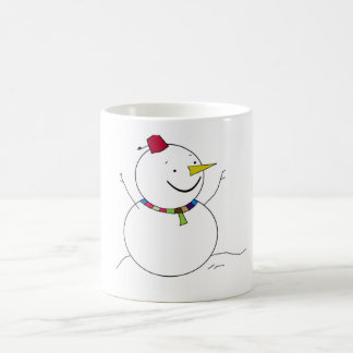 Snowman-bedrukte beker koffiemok