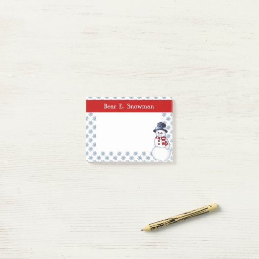 Snowman Beer Post It Notes (Op bureau)