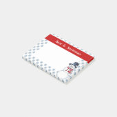 Snowman Beer Post It Notes (Schuin)