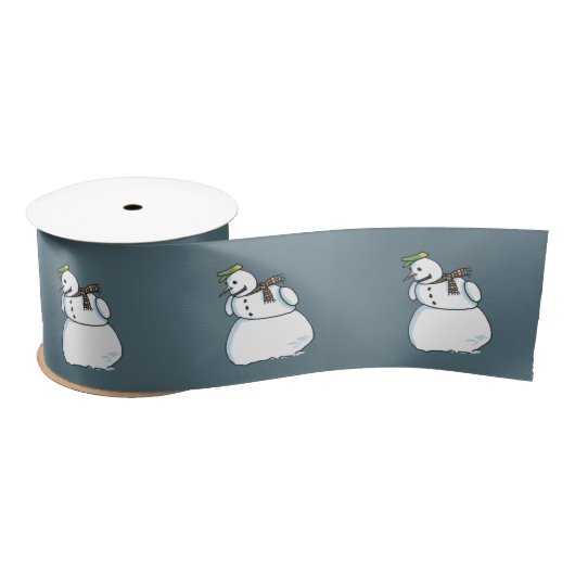 Snowman blauwe lint (Spoel)