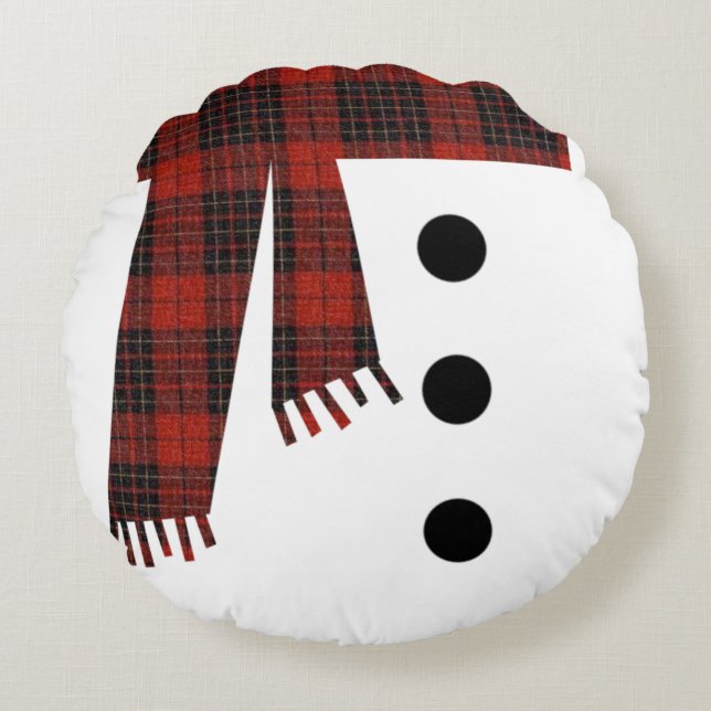 Snowman body rond kussen (Voorkant)