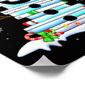 Snowman Book Stack Librarian Book Lover Christmas  Poster (Hoek)