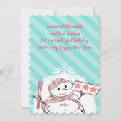 Snowman boulangerie française cookies Carte de Noë (Dos)