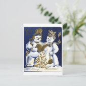 Snowman Briefkaart (Staand voorkant)