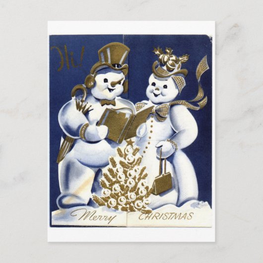 Snowman Briefkaart (Voorkant)