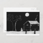 snowman briefkaart (Voorkant / Achterkant)