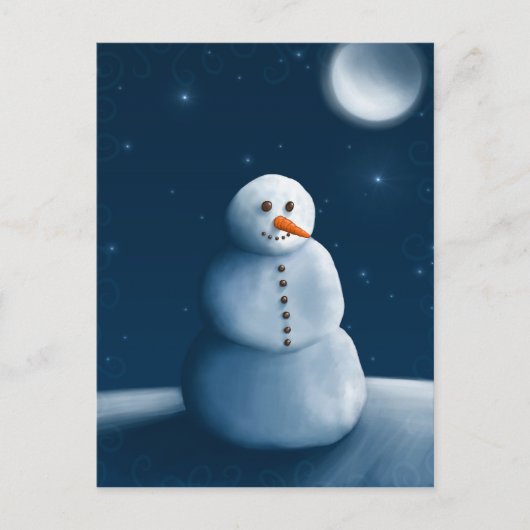 Snowman Briefkaart (Voorkant)