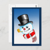 Snowman Briefkaart (Voorkant / Achterkant)