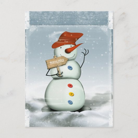 Snowman Briefkaart (Voorkant)