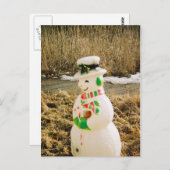 Snowman Briefkaart (Voorkant / Achterkant)