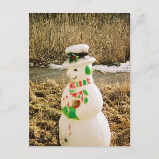 Snowman Briefkaart (Voorkant)