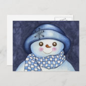 Snowman Briefkaart (Voorkant / Achterkant)