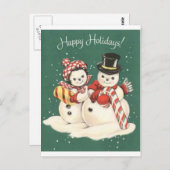 Snowman Briefkaart (Voorkant / Achterkant)