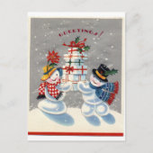 Snowman Briefkaart (Voorkant)