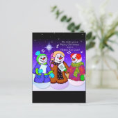 Snowman Briefkaarten (Staand voorkant)