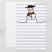 Snowman Briefpapier (Voorkant / Achterkant)