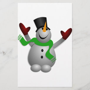 Snowman Briefpapier