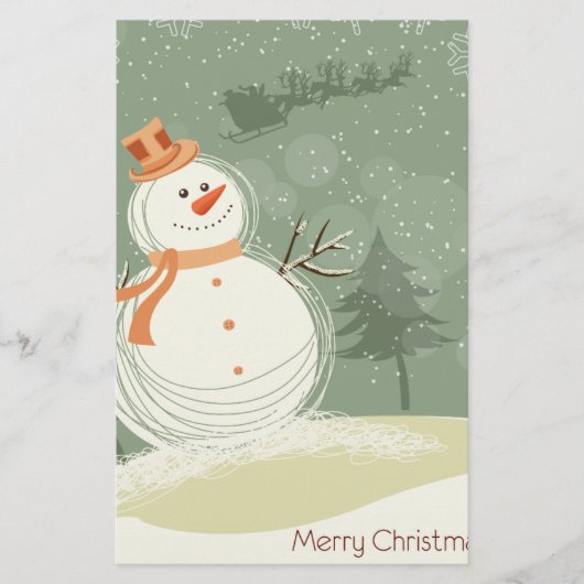 Snowman Briefpapier (Voorkant)