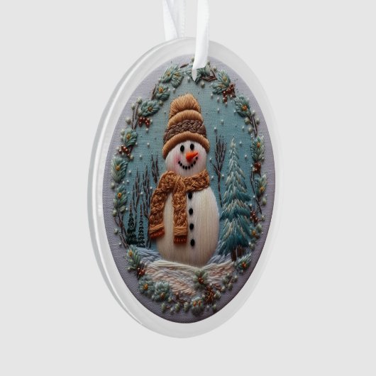 Snowman brodé (devant)