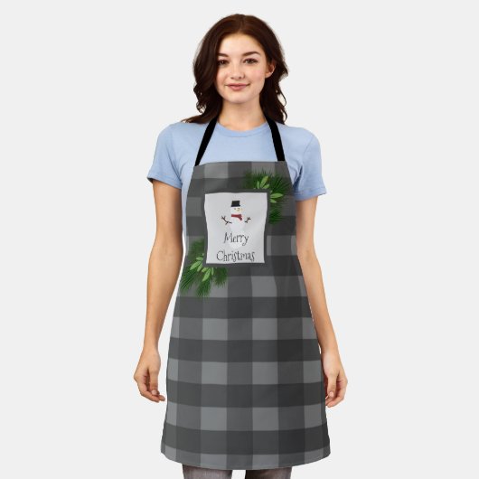 Snowman Buffalo a effectué Noël | Tablier gris (Porté)