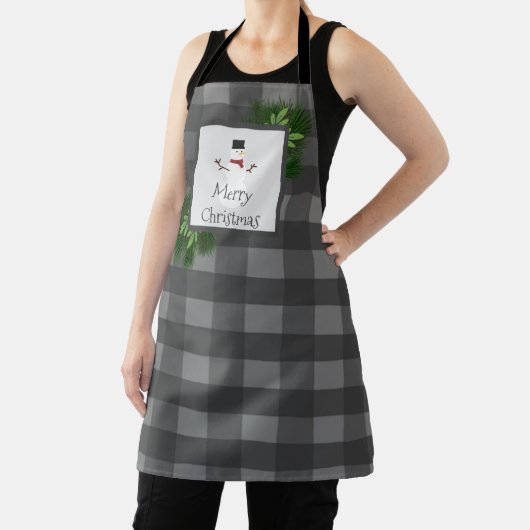 Snowman Buffalo a effectué Noël | Tablier gris (Insitu)