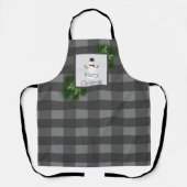 Snowman Buffalo a effectué Noël | Tablier gris (Recto)