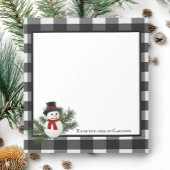 Snowman Buffalo Gepersonaliseerd Notitieblok