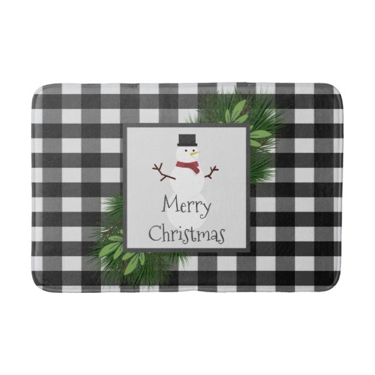 Snowman Buffalo Pset Bath Mat (Voorkant)