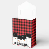 Snowman Buffalo Pset Favor Box met kerstmis Bedankdoosjes (Geopend)