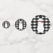Snowman Buffalo-speltafel-Confetti Confetti (Achterkanten)