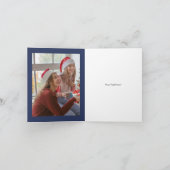 Snowman Building Feestdagen Kaart (Binnen)