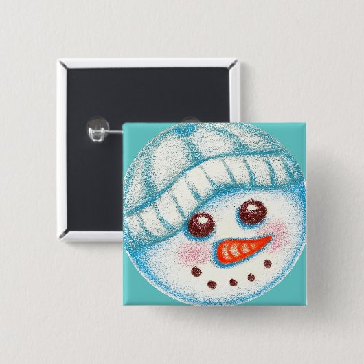 Snowman Button (Voorkant /achterkant)