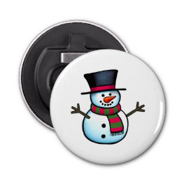 Snowman Button Flesopener