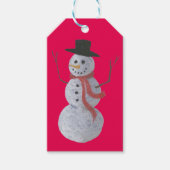 Snowman Cadeaulabel (Voorkant)