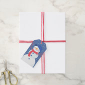 Snowman Cadeaulabel (Met Touw)